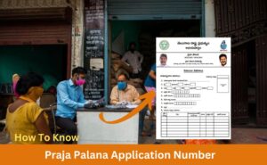 How to check praja palana application number